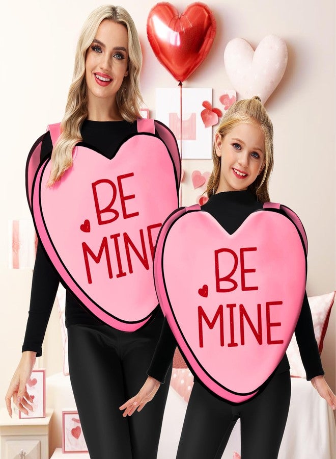 AOBUTE Valentine Day Love Clothes Kids Girls Heart Be Mind Chocolate Box Pink Outfit - Image 4